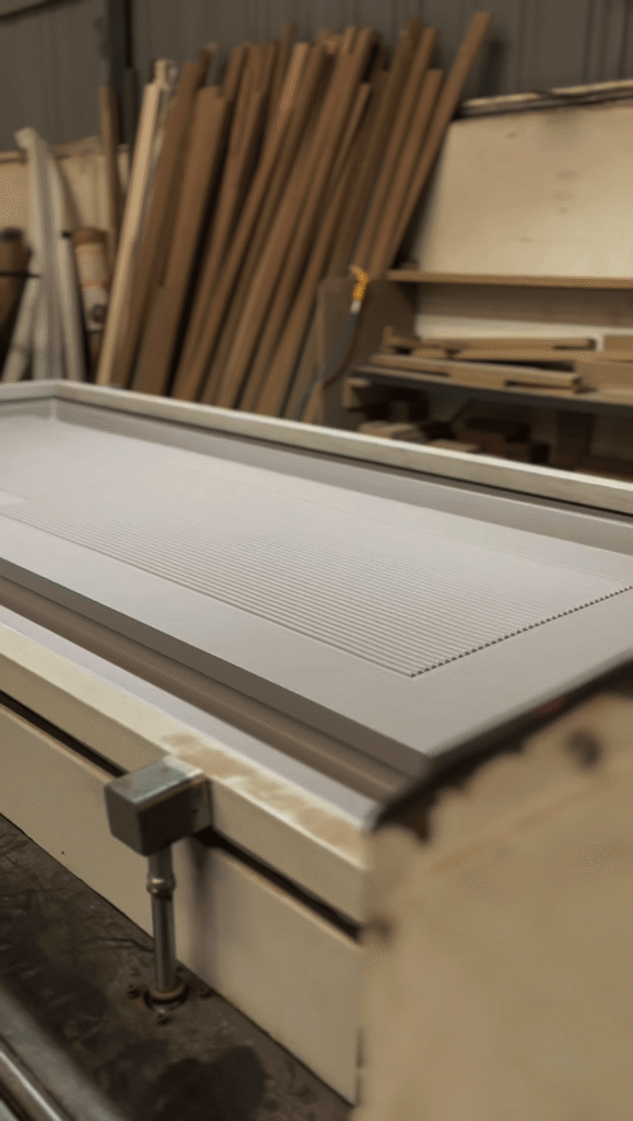 ساخت درب بدون قاب - frameless - ddoor